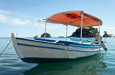 Obraz premium Fishing Boat in a Harbour