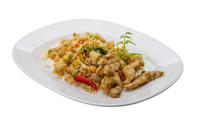 Fried rice with chicken