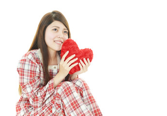 笑顔の女性