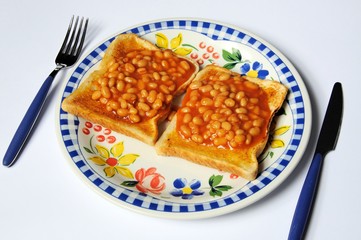 Baked beans on toast © Arena Photo UK