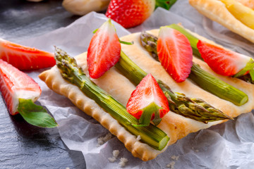 Asparagus tarte