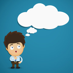 Businessman cartoon character EPS 10 vector