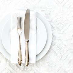 Vintage place setting