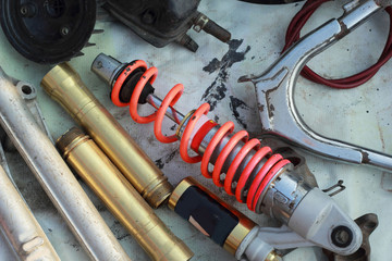 shock absorber car background texture