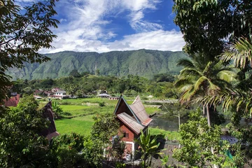 Papier Peint photo autocollant Indonésie Paysage rural.