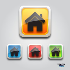 Web home icon square
