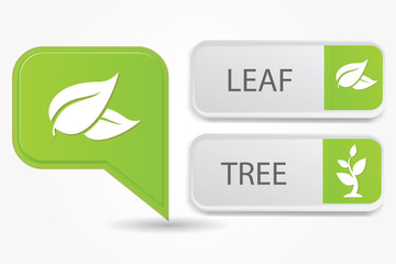 Leaf & Tree banner,vector