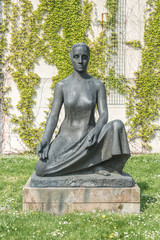 Statue at Kloster Unser Lieben Frauen in Magdeburg, Germany