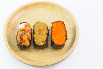 Closeup of a Sushi Roll