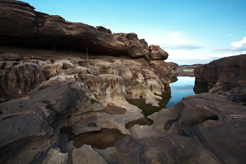 Fototapeta premium big mountain and river in thailand