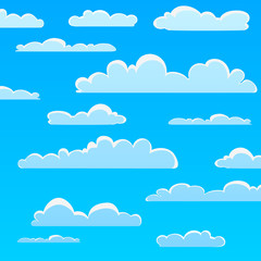 Cartoon Cloud Pattern