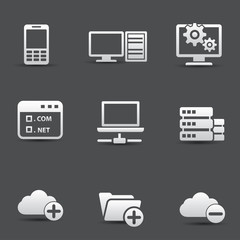 Networking icons,vector