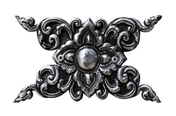 Silver Thai art style isolated