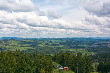 Lipno - tree top walk view