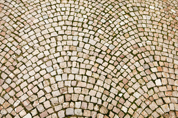Cobblestone Pattern On Czech Street