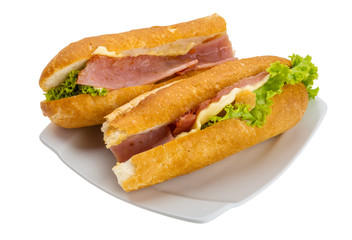 Ham and cheese sandwich
