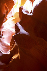 Contrasts in Light and Texture in Slot Canyon