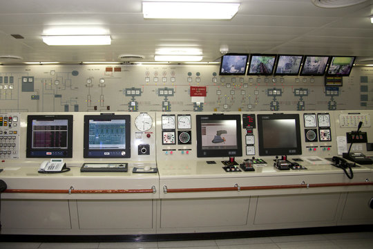 Control Room for Ships Engines