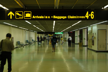 Luggage claim information.