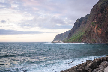 Cliffs at west coast of Madeira, Portugal