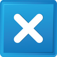 Fototapeta premium Cross button,vector