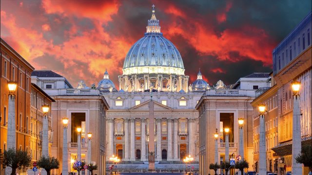 Vatican, Rome, St. Peter's Basilica, Time lapse