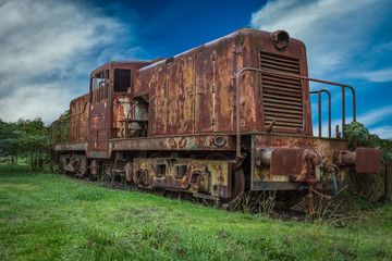 Fototapeta na wymiar Vieille Locomotive