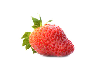 fresh strawberry isolated on white background