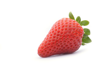 Fresh strawberry on white background