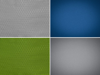 Fototapeta premium Set fabric texture background