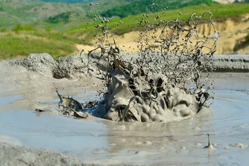 Tuinposter Active mud volcanoes © a-weblogiq