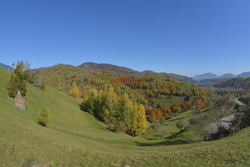 Autumn landscape in the mountains