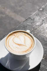 cup of cappuccino
