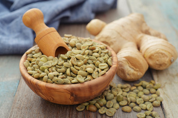 Green coffee beans