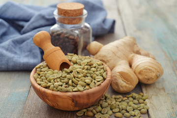 Green coffee beans