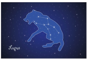 Obraz na płótnie Canvas Constellation Lupus