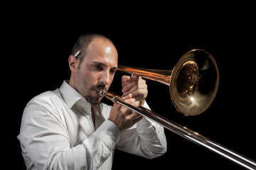 Trombone player