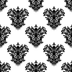 Seamless floral decorative pattern