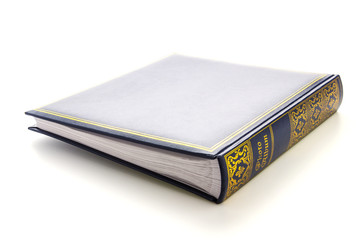 Old vintage book isolated on white background