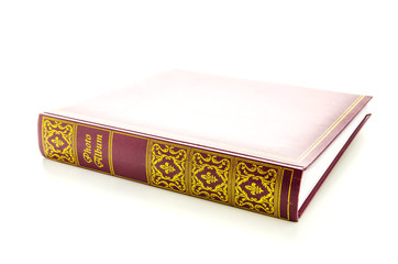 Old vintage book isolated on white background