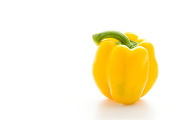 Yellow pepper isolated on white