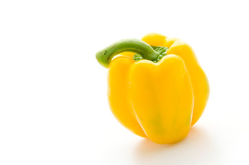 Yellow pepper isolated on white