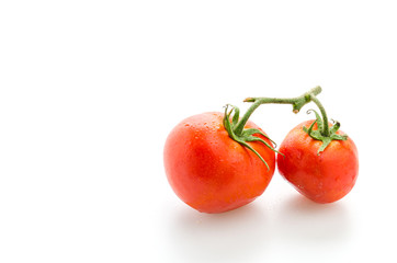 Tomato isolated on white