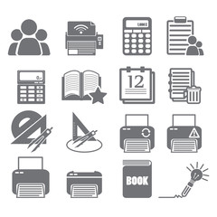 tools learning  icon set 4