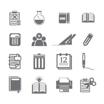 tools learning  icon set
