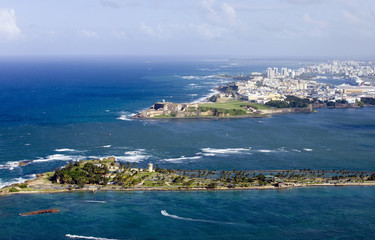 Aerial view of El Morro Puerto Rico