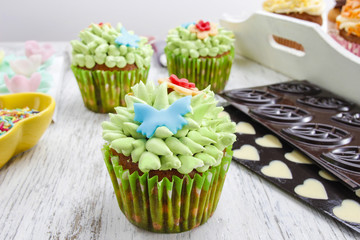 Colorful cupcakes