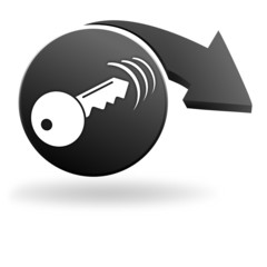 ouverture à distance sur symbole noir