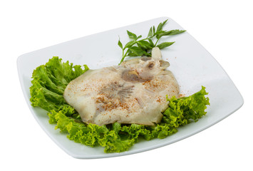 Grilled ray fish