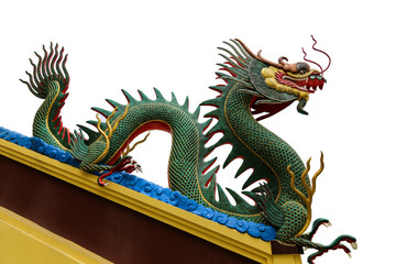 dragon sculture isolate